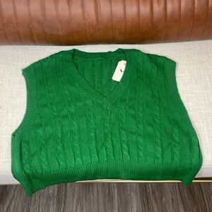 Cropped Sleeveless Vest